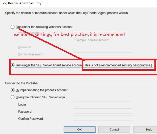 Run under the following window account(10)-